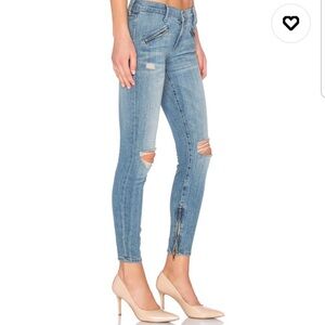 LN Revolve CURRENT ELLIOTT ankle zip jeans sz 25 0